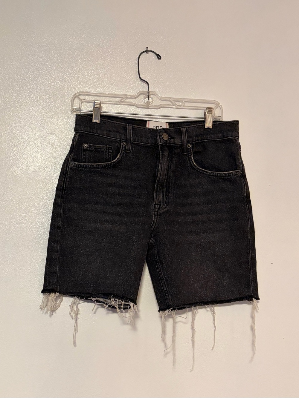 BDG Women's Black Denim Cut Off Shorts Frayed Hem Size 27 5-Pocket
